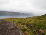 Loðmundarfjörður, rain approaching from the right