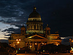 Saint Isaac&#x27;s Cathedral in the night