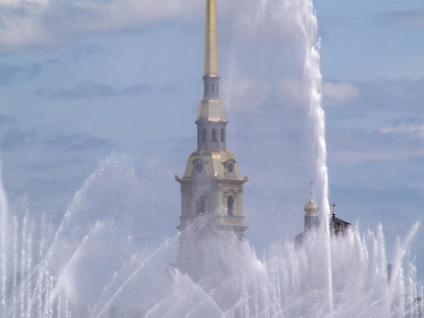 fountain in St Petersburg, Russia