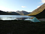 perfect campsite at lake Crèitheach