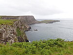 first glimpe of Rubha Hunish, the loockout up on the cliff