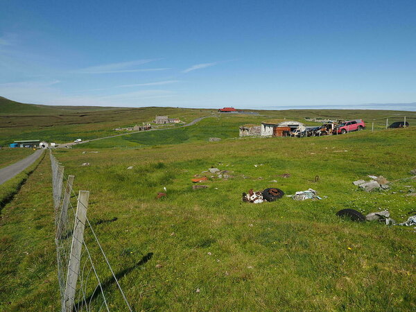 small island as garbage dump
