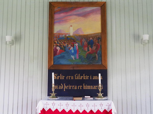 Kjarval&#x27;s painting in Bakkagerði church