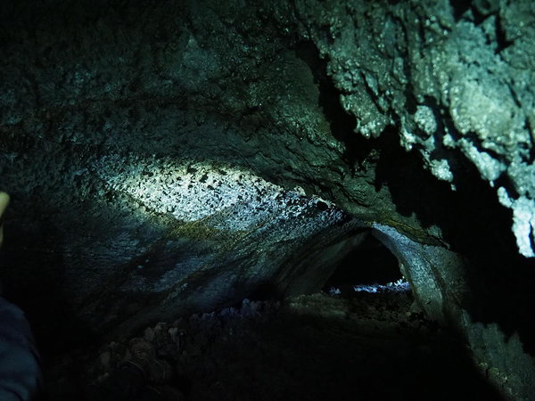 one day we ventured into a lava cave