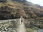 Ponte Tibetano della Gravina, going for a short hike