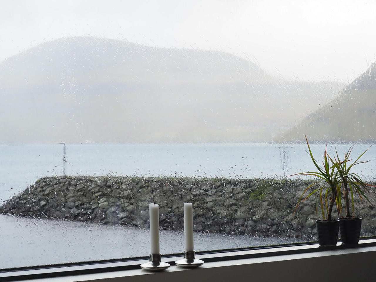 yesterday&#x27;s rain. While Icelanders practise plastic flowers then Faroese plants are real