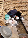 dish washing in Kharanaq village