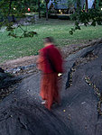 a ghost-monk in Central Park