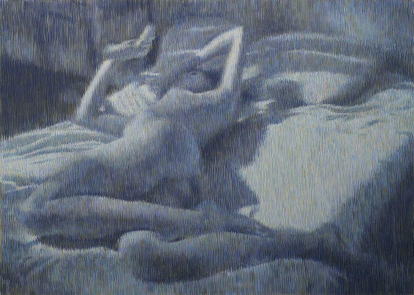 Ritums Ivanovs. Dreamers. Siesta. Acrylic on canvas, 2008. The Würth Collection