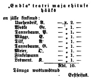 Postimehe Pärnu väljaanne 23. okt. 1910