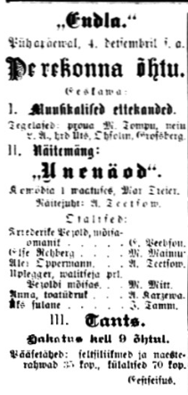 Postimehe Pärnu väljaanne 2. dets. 1911