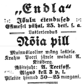 Vaba Ma Pärnu väljaanne 19. detsembril 1922