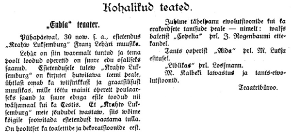 Postimehe Pärnu väljaanne 28. nov. 1924