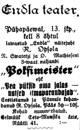 Vaba Maa Pärnu väljaanne 12 nov. 1932