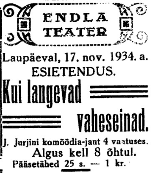 Pärnu Päevaleht 16. nov. 1934