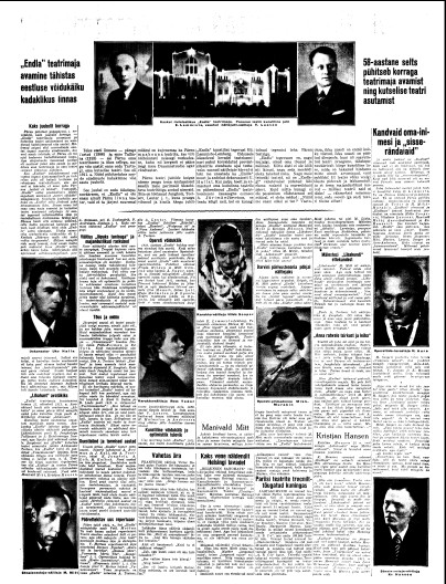 Endla pidustustele pühendatud lehekülg Päevalehes 31. oktoobril 1936. Pildil klikkides avaneb lehekülg Eesti Rahvusraamatukogu digitaalarhiivis Digar.