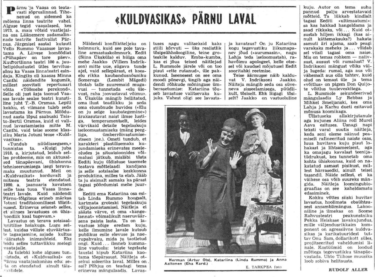 Sirp ja Vasar 8. veebr. 1980