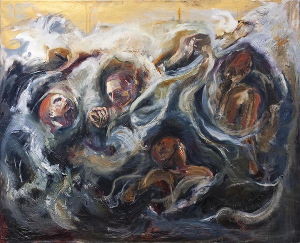 1Ms 7:18 IV. Mixed media on canvas. 145 x 165