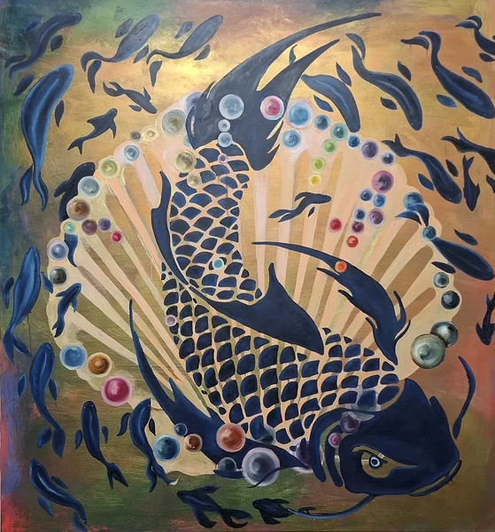 Goldensee .160 x 150 cm. Mixed media on canvas. 2025