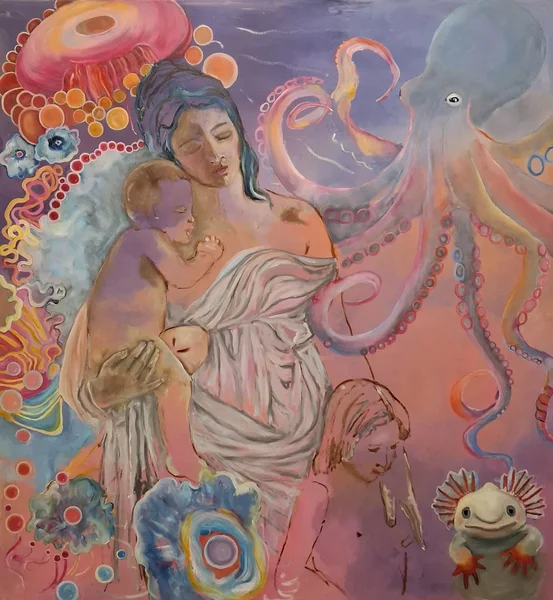 Jungfernheide . 160 x 150 cm. Mixed media on canvas. 2025