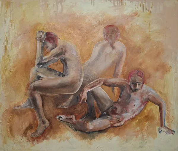 After the Stillness. Oil and acrylic on canvas. 165 × 185 cm. 2026 
