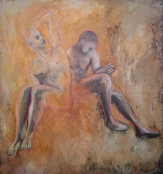Stopover. Oil and acrylic on canvas. 165 × 150 cm. 2026