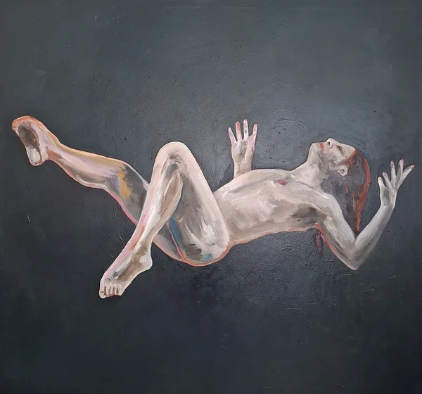 Breathing Space. Oil and acrylic on canvas. 150 × 165 cm. 2026