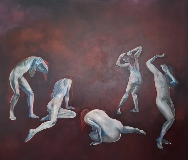 Somewhere in Between. Oil and acrylic on canvas. 165 × 185 cm. 2026