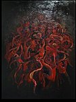 Folie. Mixed media on canvas. 175 x 150 cm