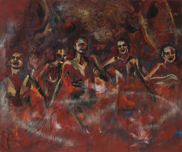 Possible VI. Mixed media on canvas. 150 x 170 cm