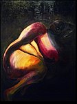 Venus. Mixed media on canvas. 175 x  150 cm