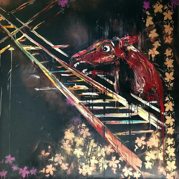 XlxuxvX. III. Mixed media on canvas. 1,5 x 1,5 m