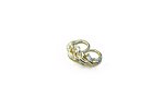 Sterling silver, gold 18ct