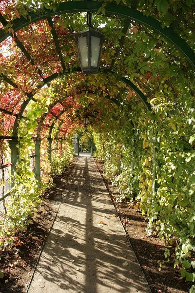 Covered walkway in the Flower Garden. Photo: Kadriorg Park