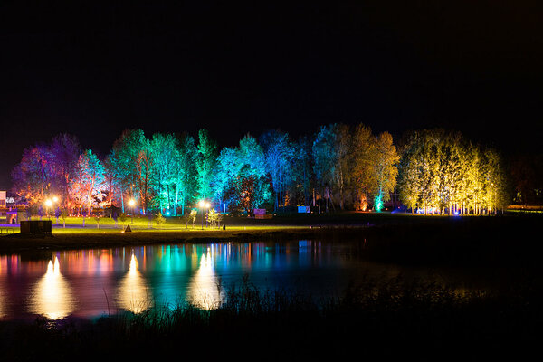 Valguse festival 2020 Nõo Veskijärve kaldal. Foto: Ruudi Pukk