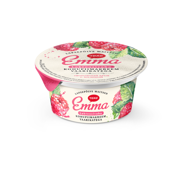 Emma kohupiimakreem vaarikatega. Laktoosivaba