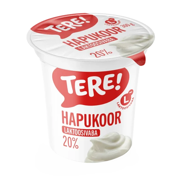 Tere hapukoor . Laktoosivaba