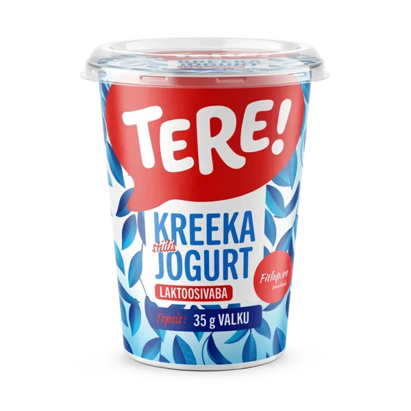 Tere Kreeka stiilis jogurt maitsestamata. Laktoosivaba