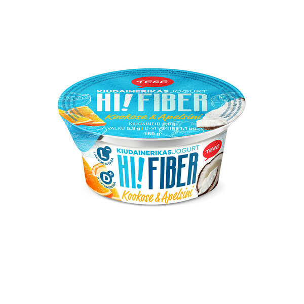 Coconut-Orange  AB-yoghurt with dietary fiber  