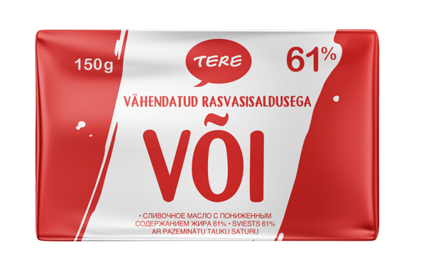 Tere reduced-fat butter 61%  