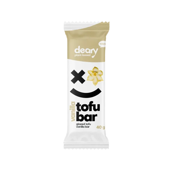 Glazēts tofu batoniņš ar vaniļas garšu