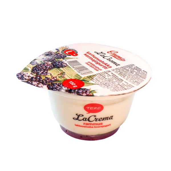 ”Tere LaCrema Rammus” cream yogurt with blackberry