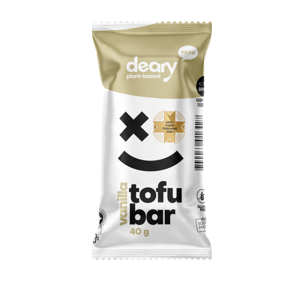 Glazēts tofu batoniņš ar vaniļas garšu
