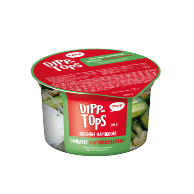 Tere Dipp-Tops dipikaste maitserohelisega 