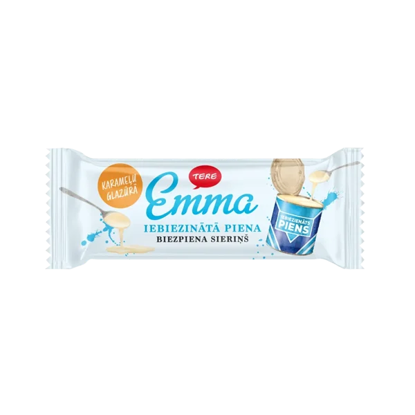 Emma iebiezIenātā  piena biezpiena sieriņš karameles glazūrā
