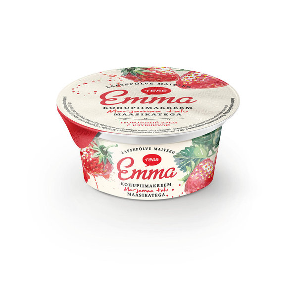 Emma curd cream with strawberry
