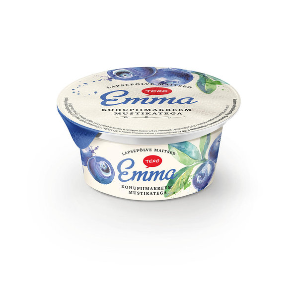 Emma curd cream with blueberry 