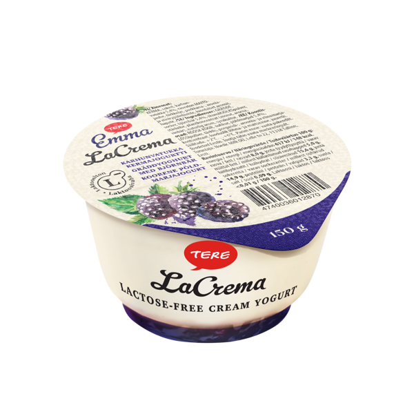 ”Tere LaCrema Rammus” cream yogurt with blackberry