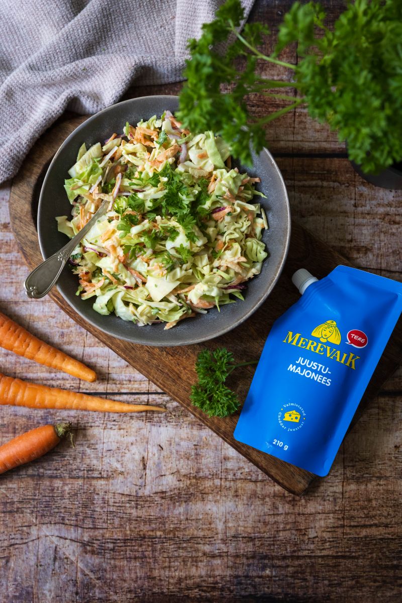 Krõmps coleslaw Merevaik juustumajoneesiga