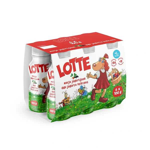 Lotte yoghurt drink with berries